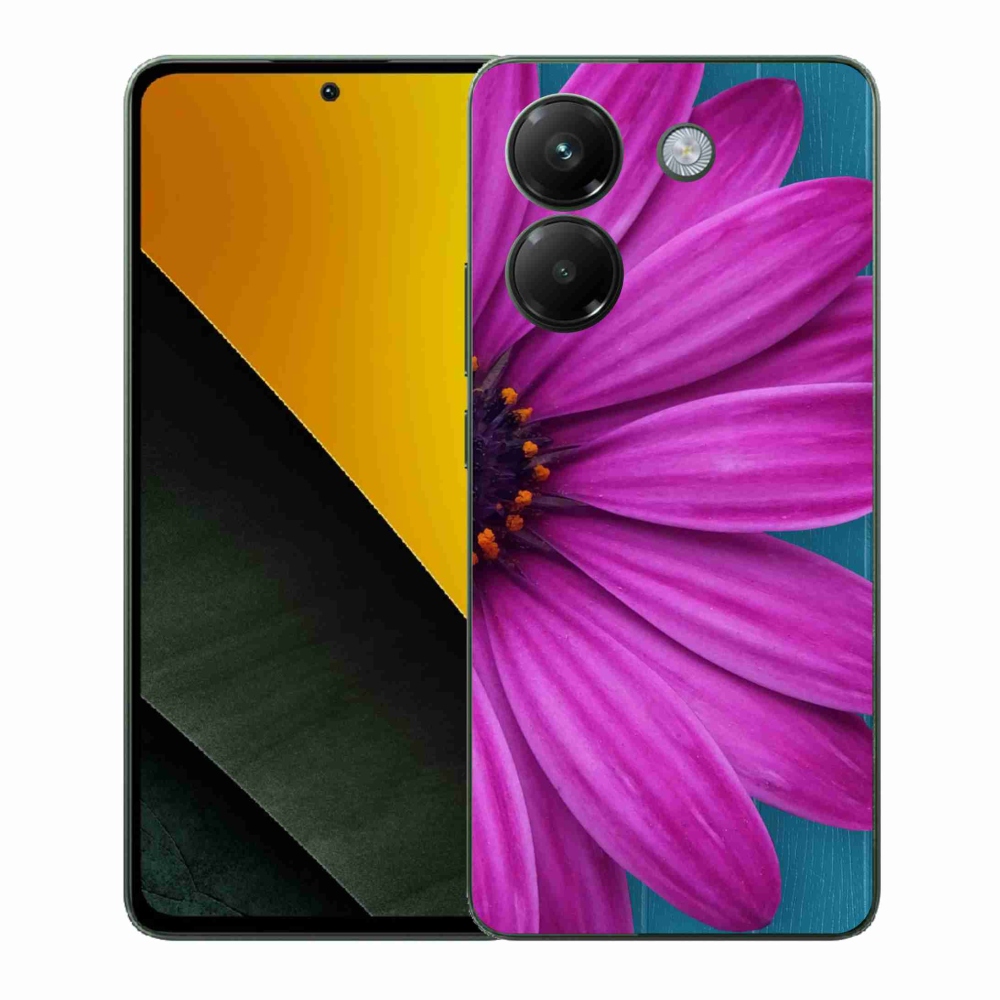 Gélový kryt mmCase na Xiaomi Poco M7 Pro 5G - fialová margaréta