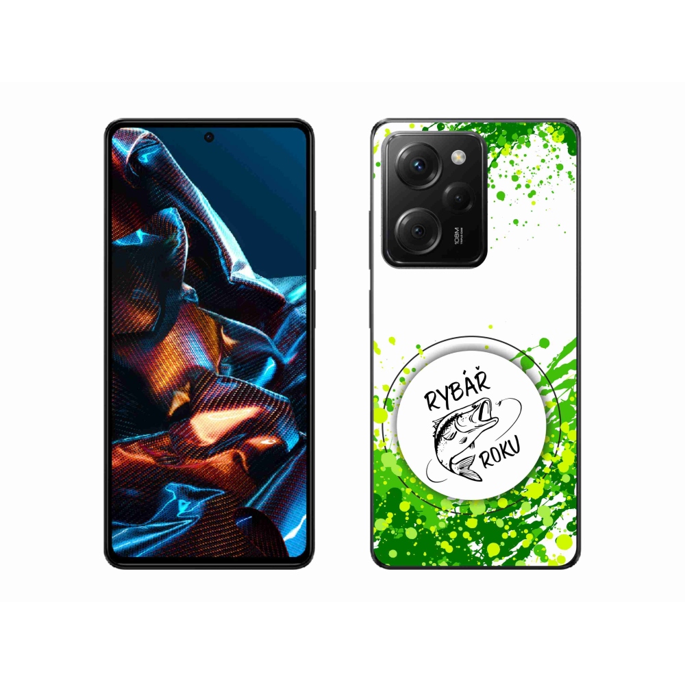 Gélový kryt mmCase na Xiaomi Poco X5 Pro 5G - rybár roka biele pozadie