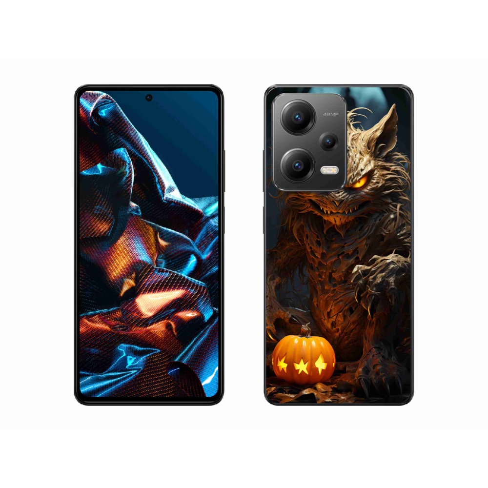 Gélový kryt mmCase na Xiaomi Redmi Note 12 Pro 5G - halloweenska príšera