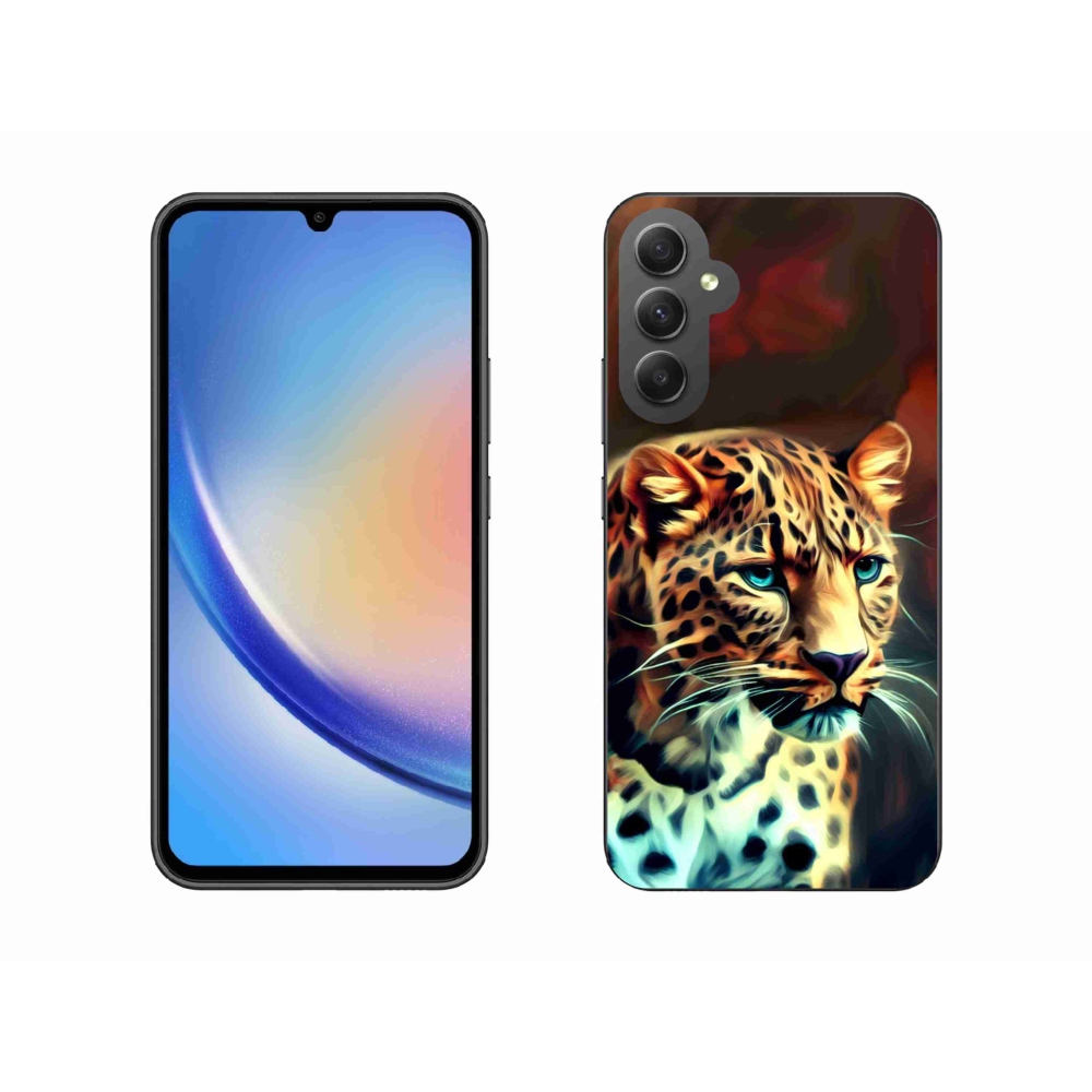 Gélový kryt mmCase na Samsung Galaxy A34 5G - leopard