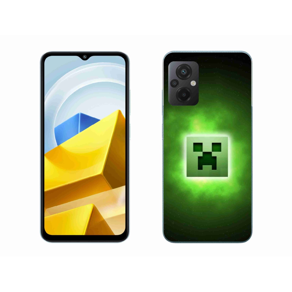 Gélový kryt mmCase na Xiaomi Poco M5 4G - minecraft