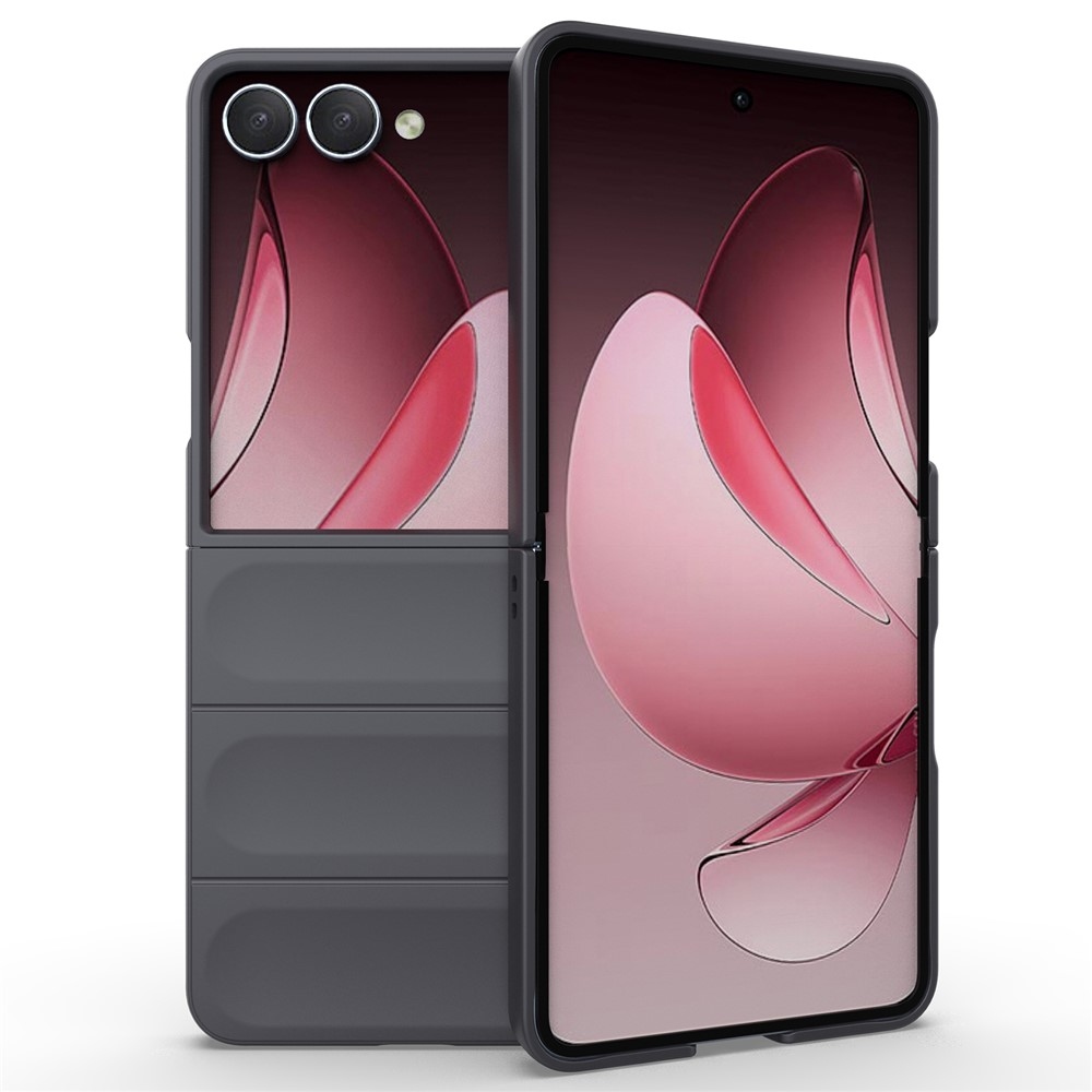 Rugg odolný gélový obal na Samsung Galaxy Z Flip7 5G - tmavosivý