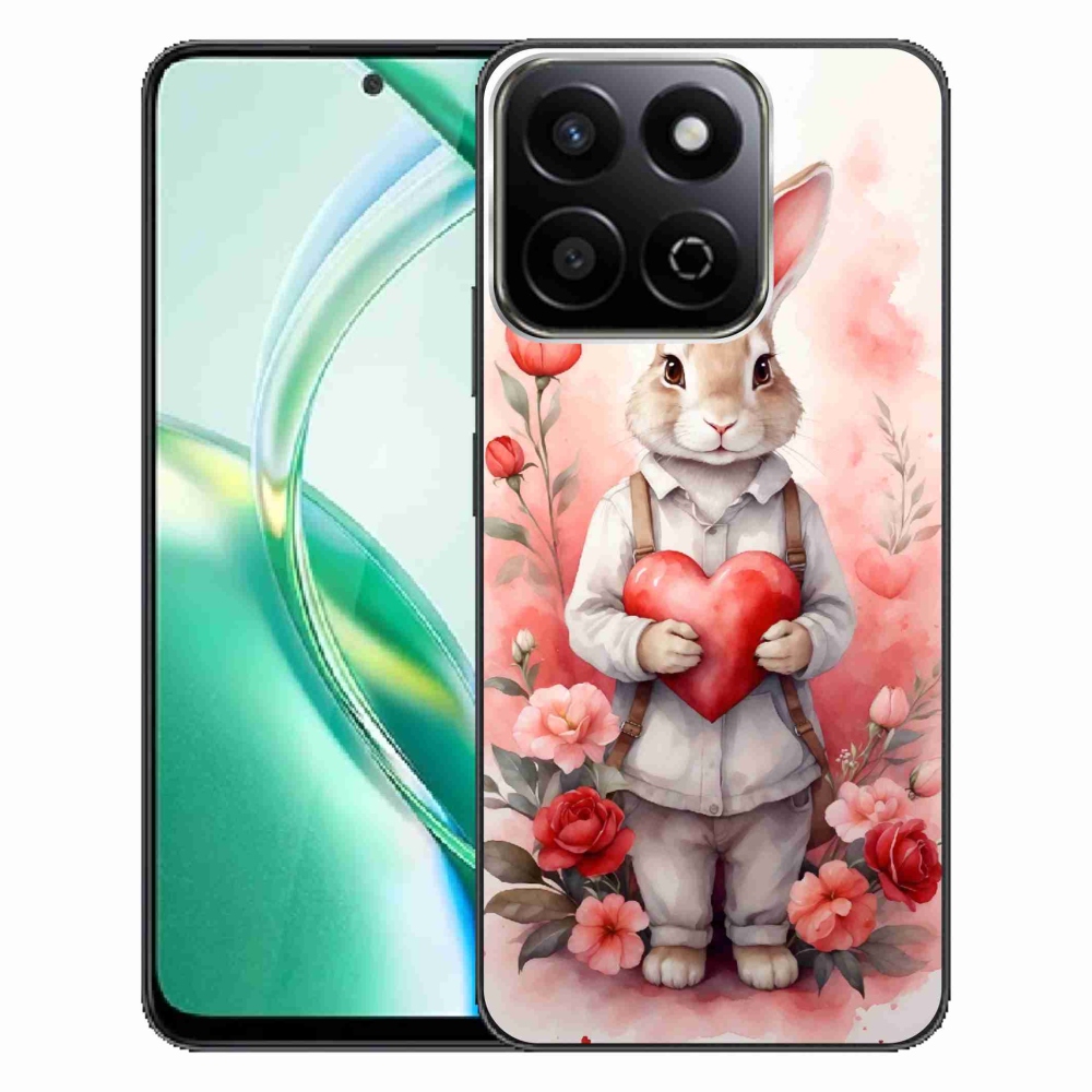 Gélový kryt mmCase na Honor 200 Smart 5G - zajac so srdiečkom