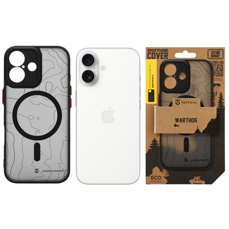 Tactical MagForce Warthog – puzdro pre Apple iPhone 17 v farbe Asphalt