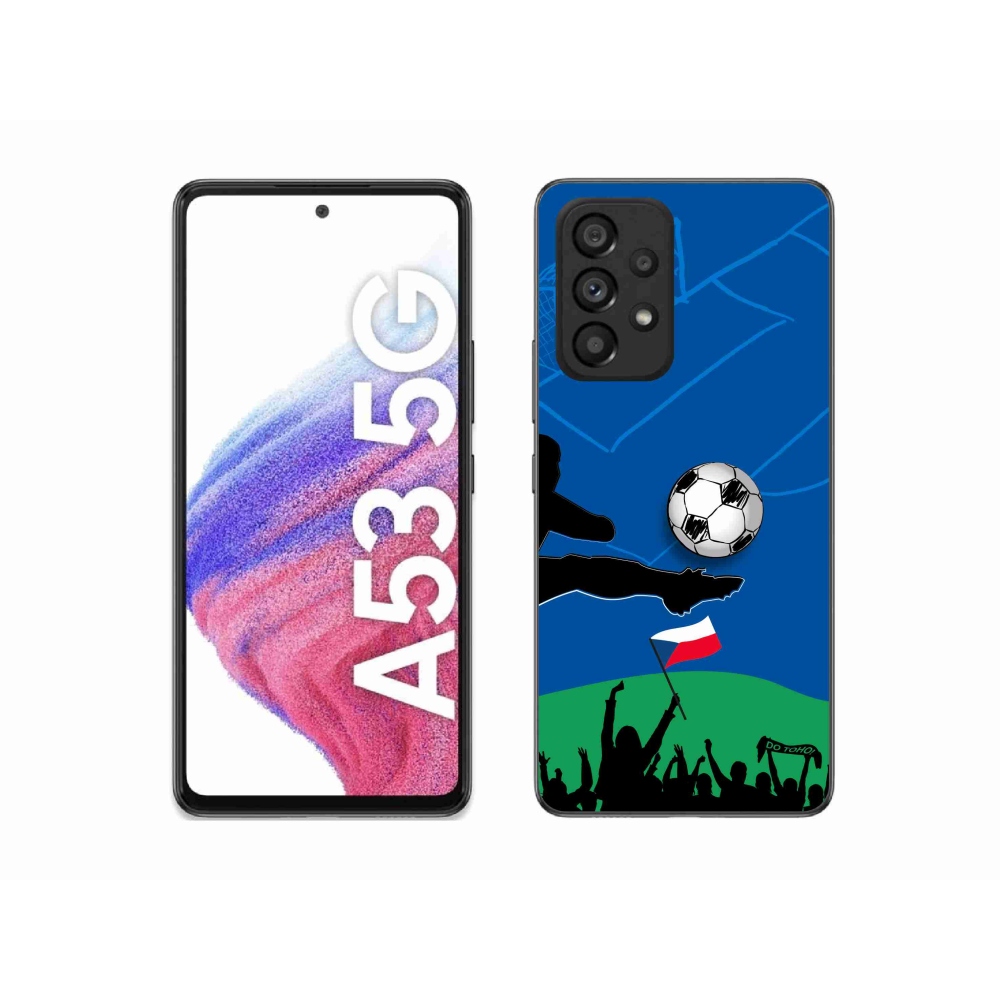 Gélový kryt mmCase na Samsung Galaxy A53 5G - fanúšikovia futbalu