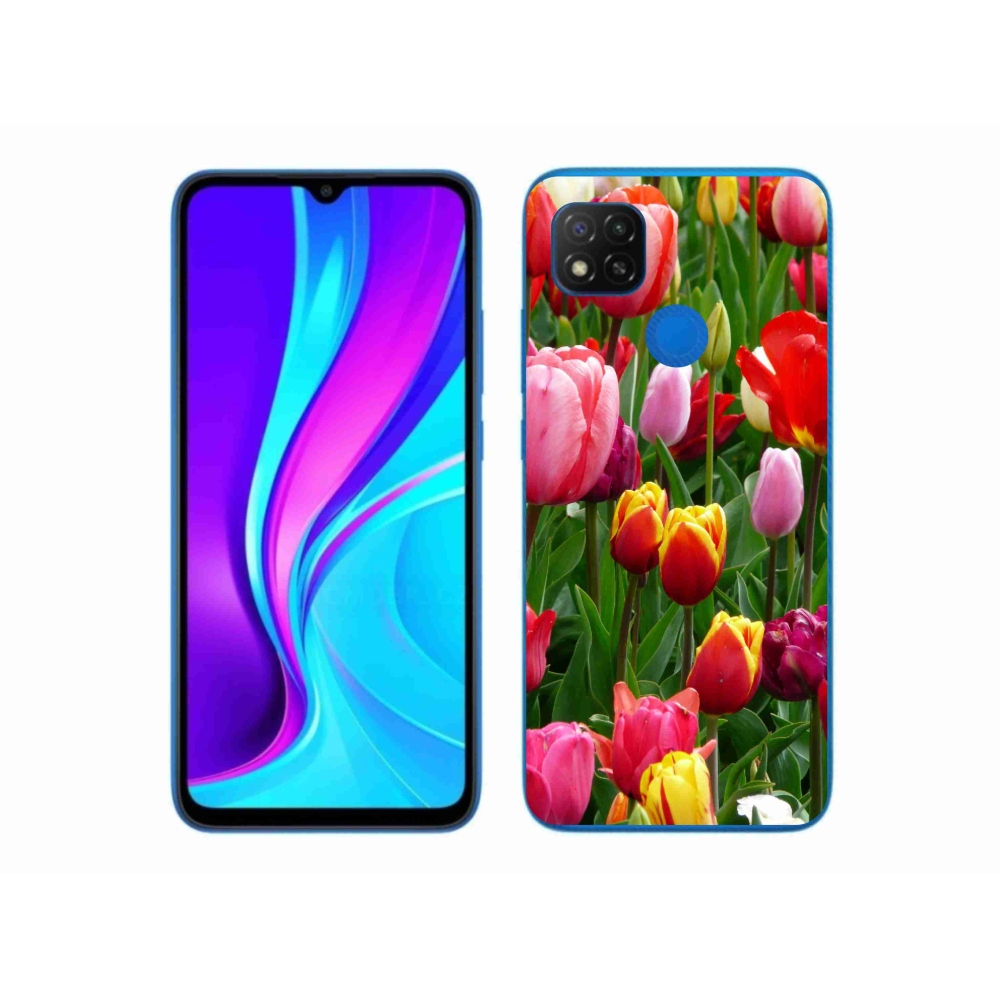 Gelový kryt mmCase na Xiaomi Redmi 9C - tulipány