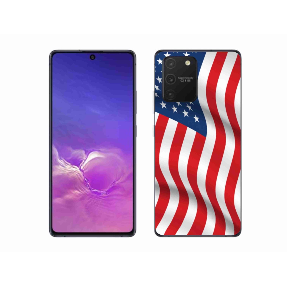 Gélový kryt mmCase na mobil Samsung Galaxy S10 Lite - USA vlajka