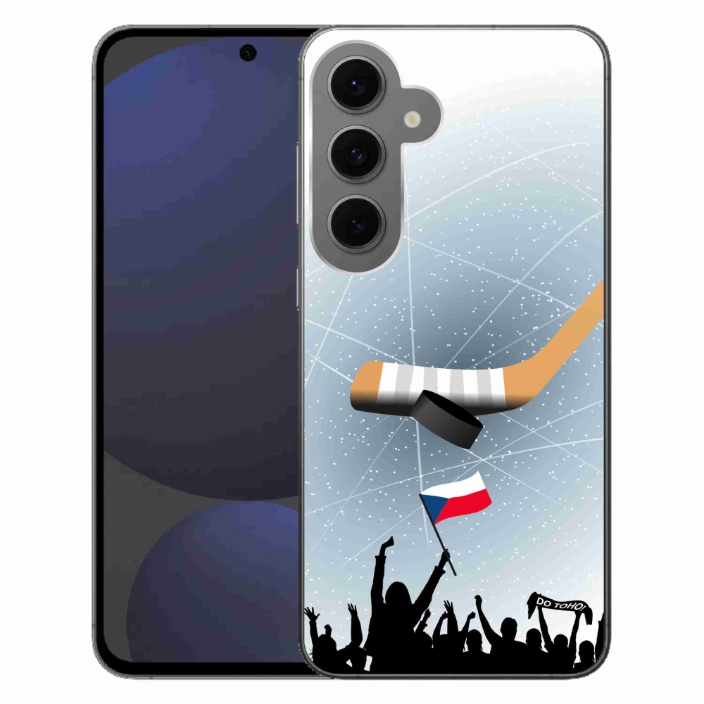 Gélový kryt mmCase na Samsung Galaxy S24 FE - fanúšikovia hokeja