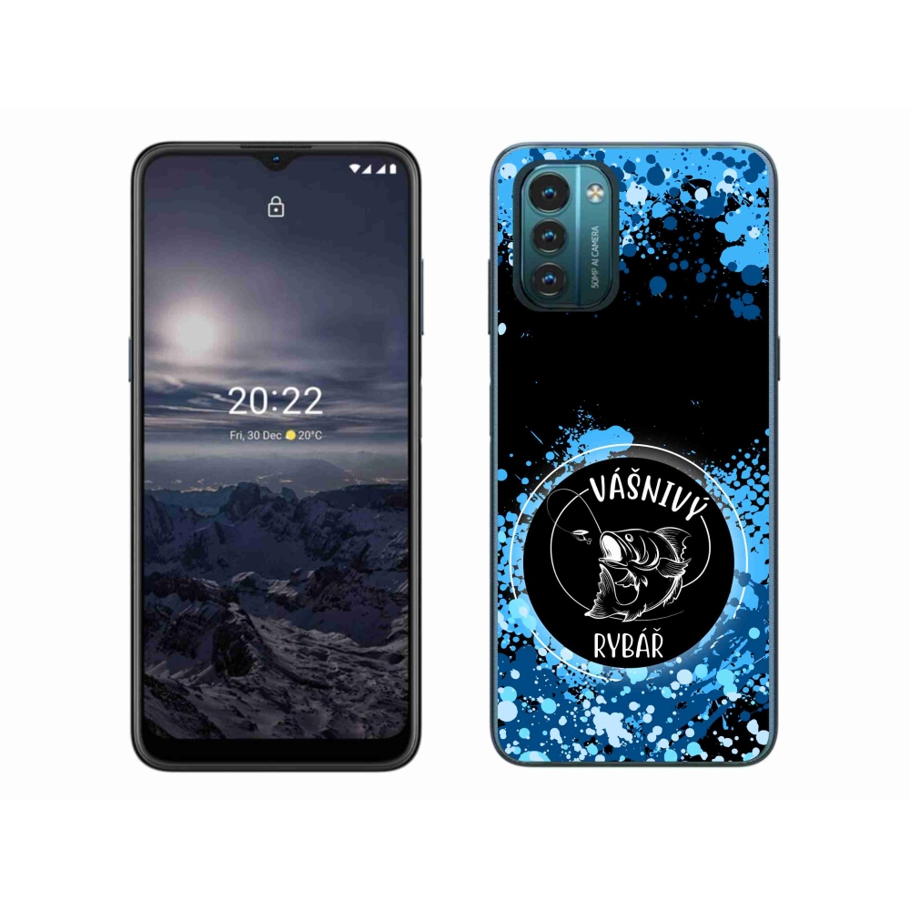 Gélový kryt mmCase na Nokia G11/G21 - vášnivý rybár čierne pozadie