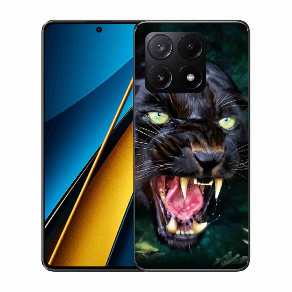 Gélový kryt mmCase na Xiaomi Poco X6 Pro 5G - rozzúrený čierny panter