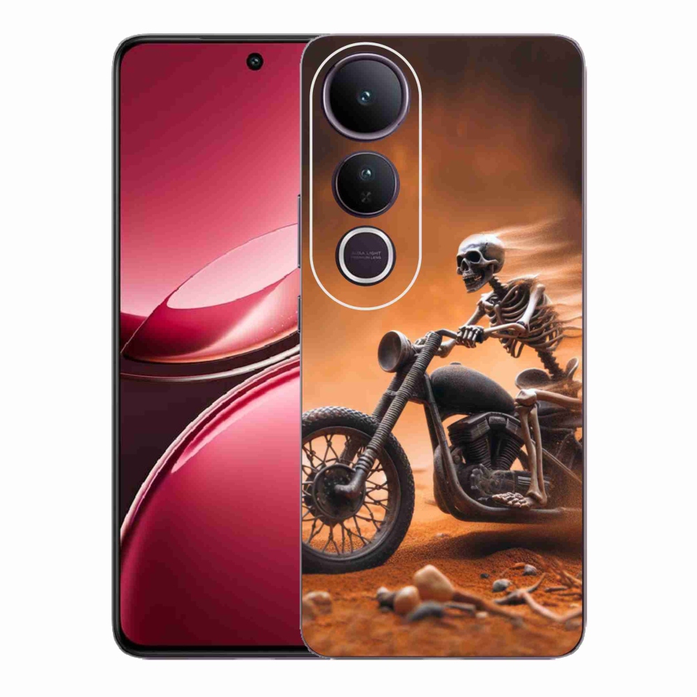 Gélový kryt mmCase na Vivo V50 Lite 4G/5G - kostra na motorke