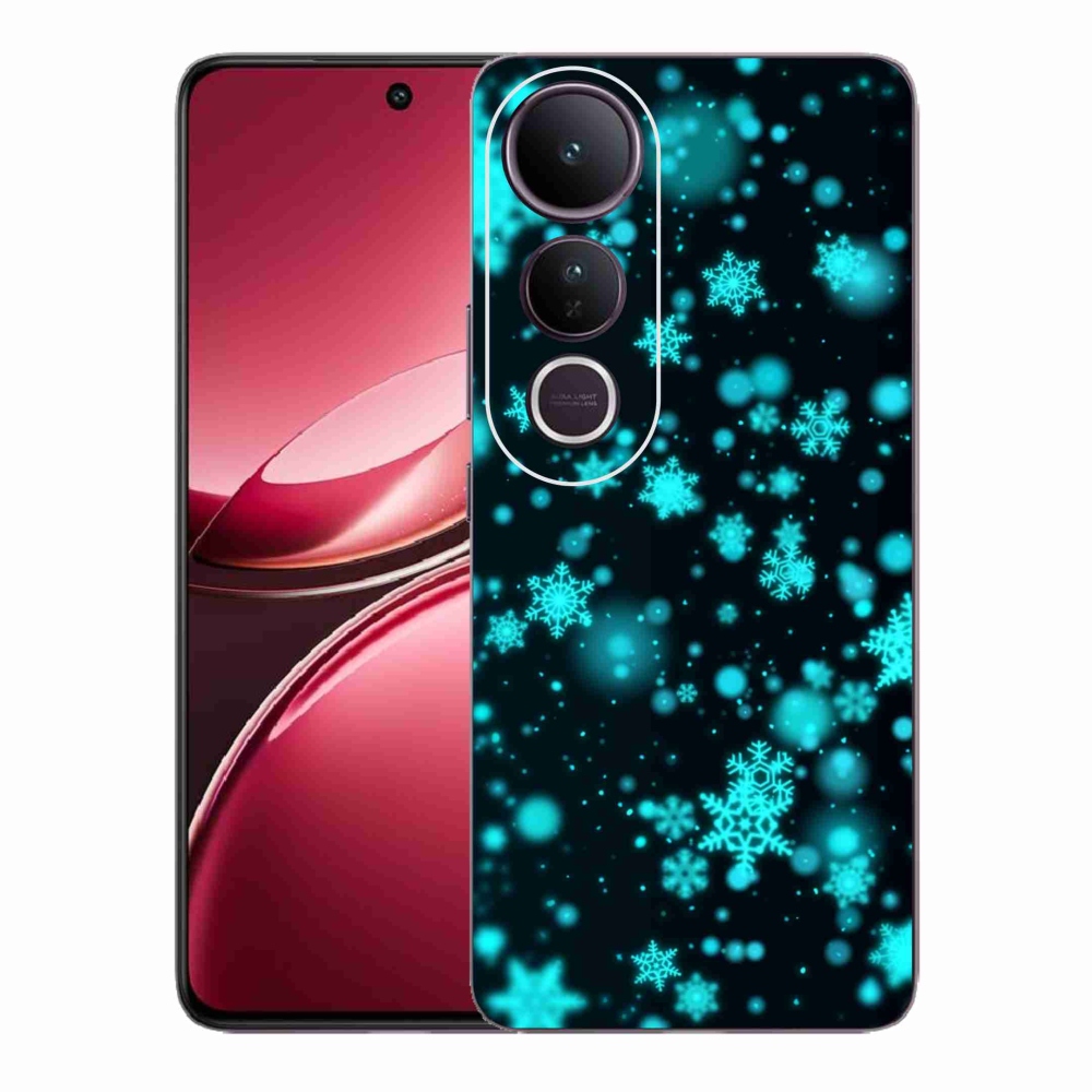 Gélový kryt mmCase na Vivo V50 Lite 4G/5G - snehové vločky 1