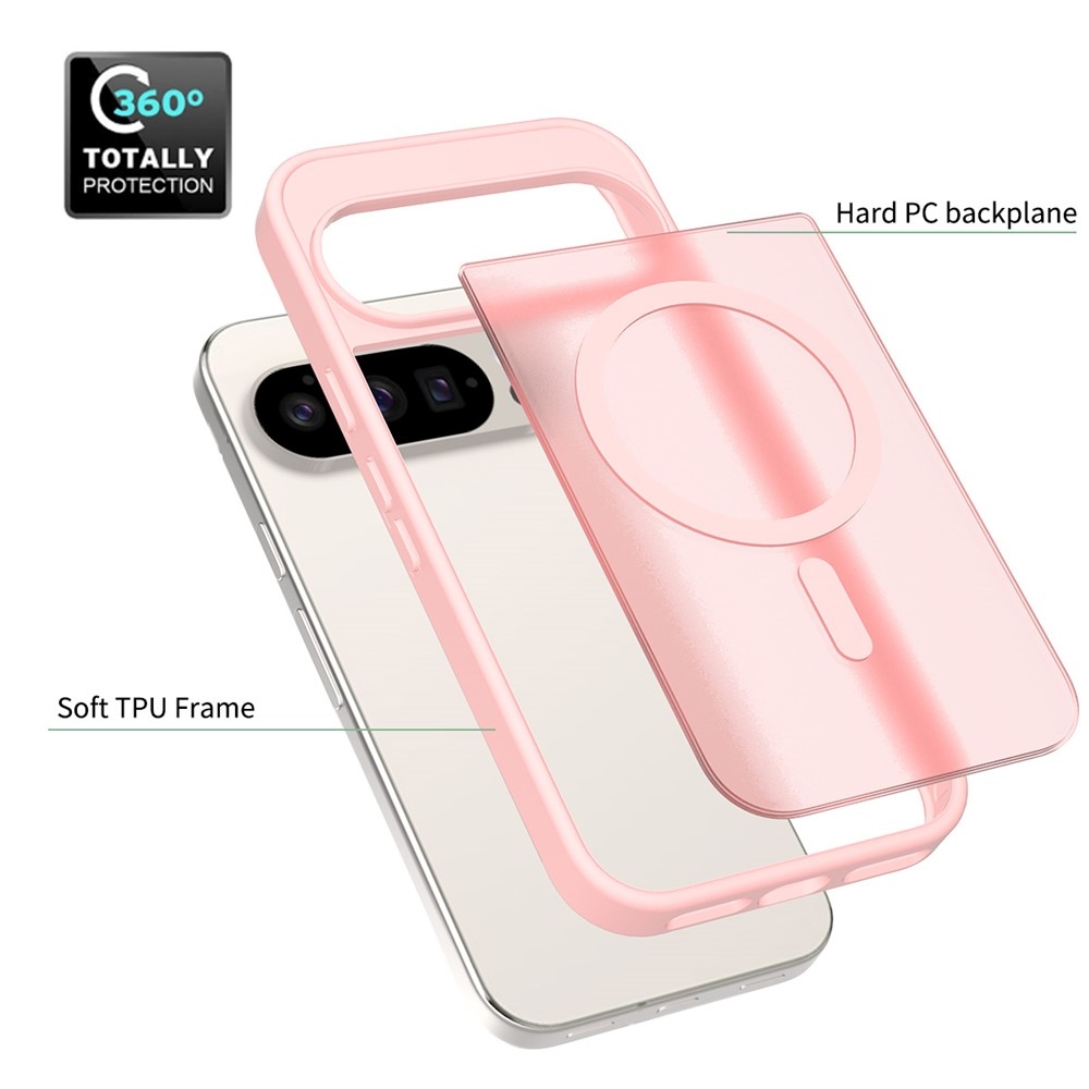 Skin gélový obal s pevným chrbtom a podporou MagSafe na Google Pixel 10 Pro/Pixel 10 - ružový