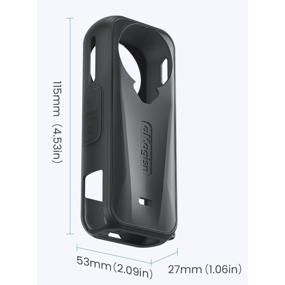 AMAGISN silikónový ochranný obal s krytkou objektívu pre Insta360 X4 Air