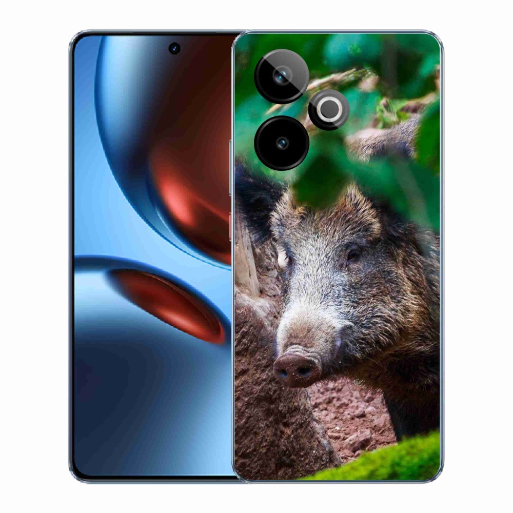 Gélový kryt mmCase na Realme GT 7 5G/GT 7T 5G - divoké prasa