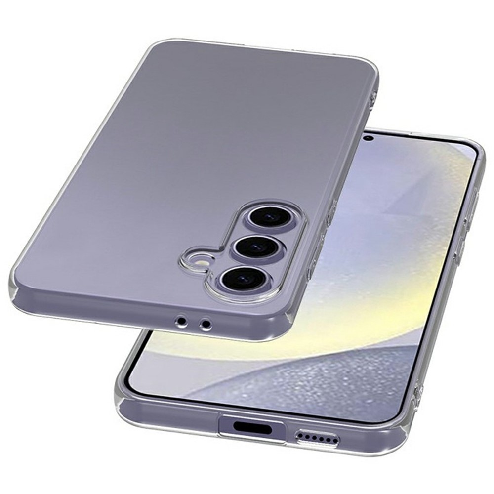 Priehľadný gélový obal na mobil Samsung Galaxy S25 FE - priehľadný