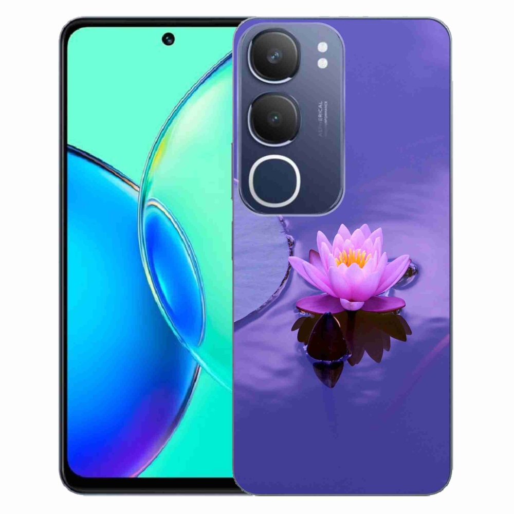 Gélový kryt mmCase na Vivo Y19s - kvet na hladine