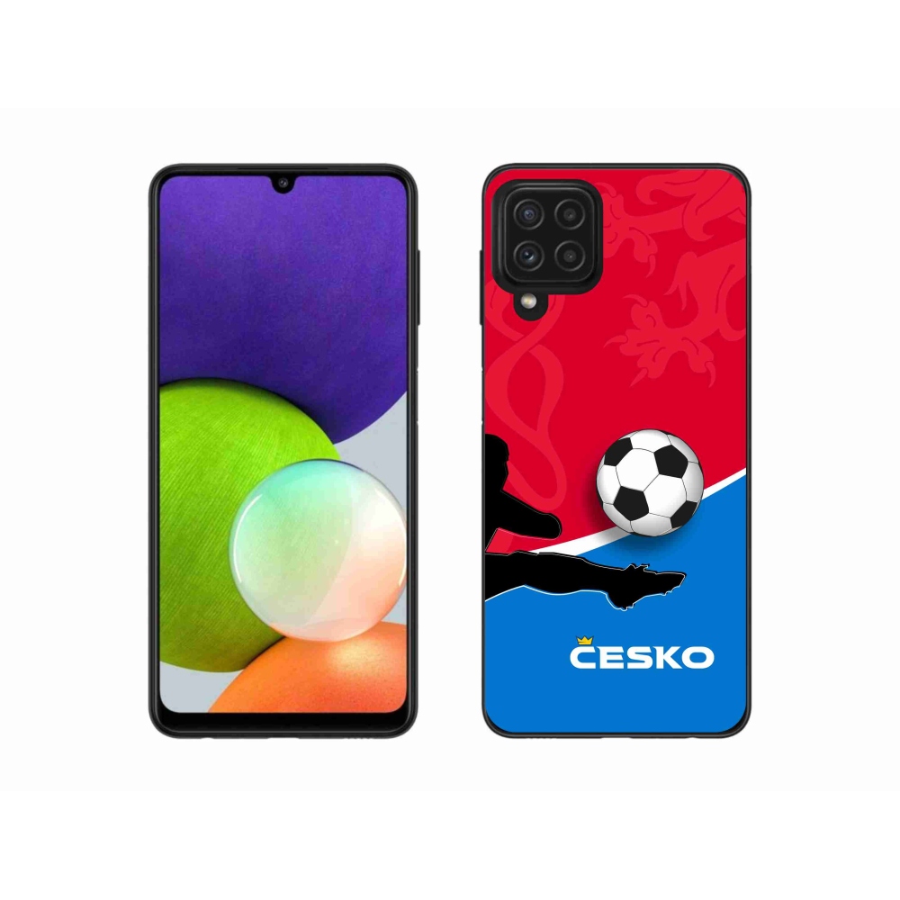Gélový kryt mmCase na Samsung Galaxy A22 4G - futbal Česko 2
