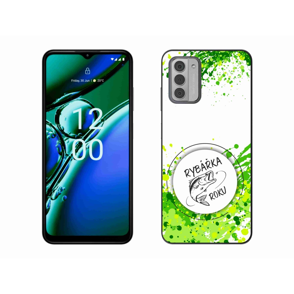 Gélový kryt mmCase na Nokia G42 - rybárka roku biele pozadie