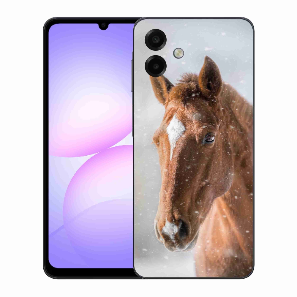 Gélový kryt mmCase na Samsung Galaxy A07 4G - hnedý kôň 2