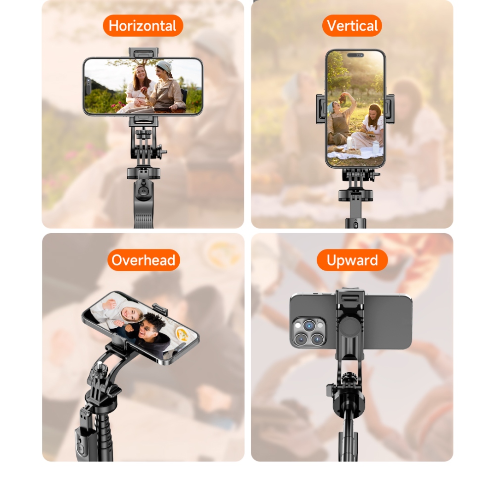 Teleskopická selfie tyč L16-TT so statívom 1,8 m s diaľkovým ovládaním