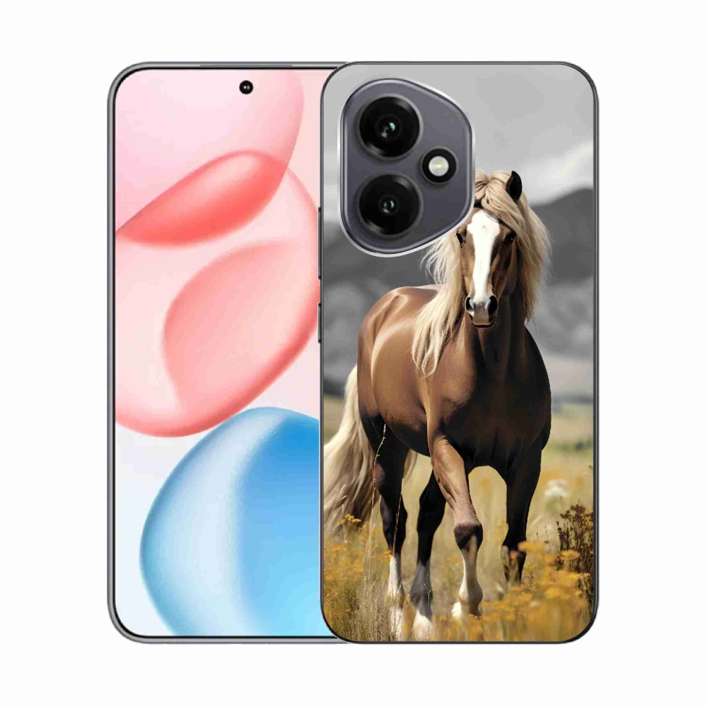 Gélový kryt mmCase na Honor 400 - hnedý kôň 1