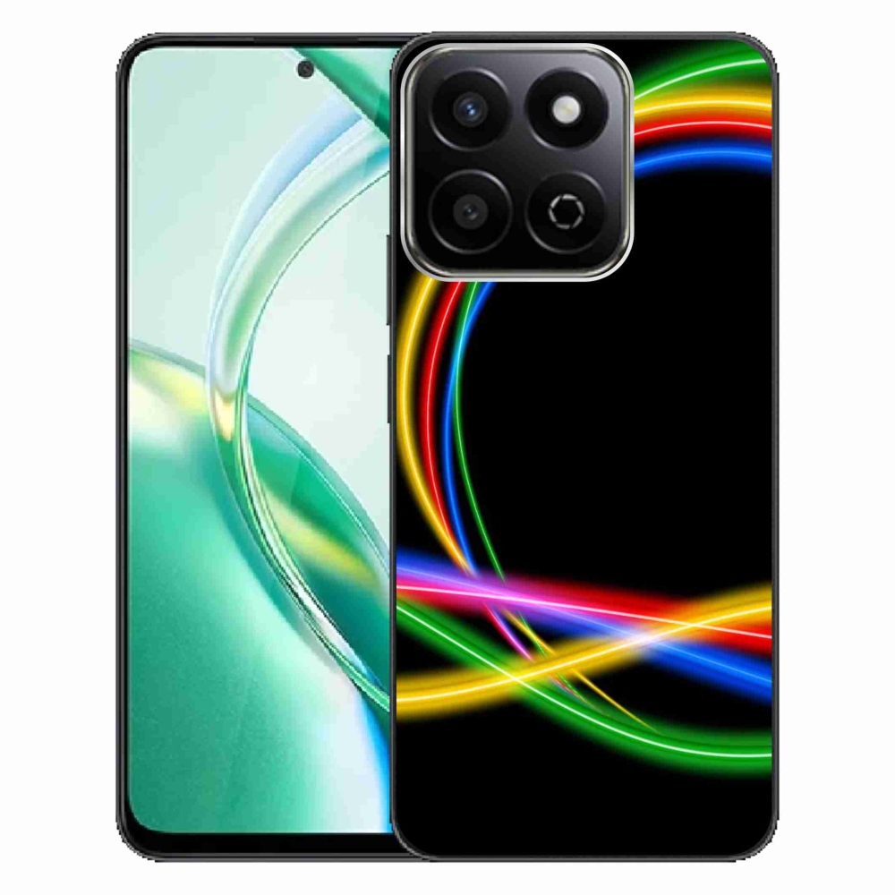 Gélový obal mmCase na Honor 200 Smart 5G - neónové kruhy