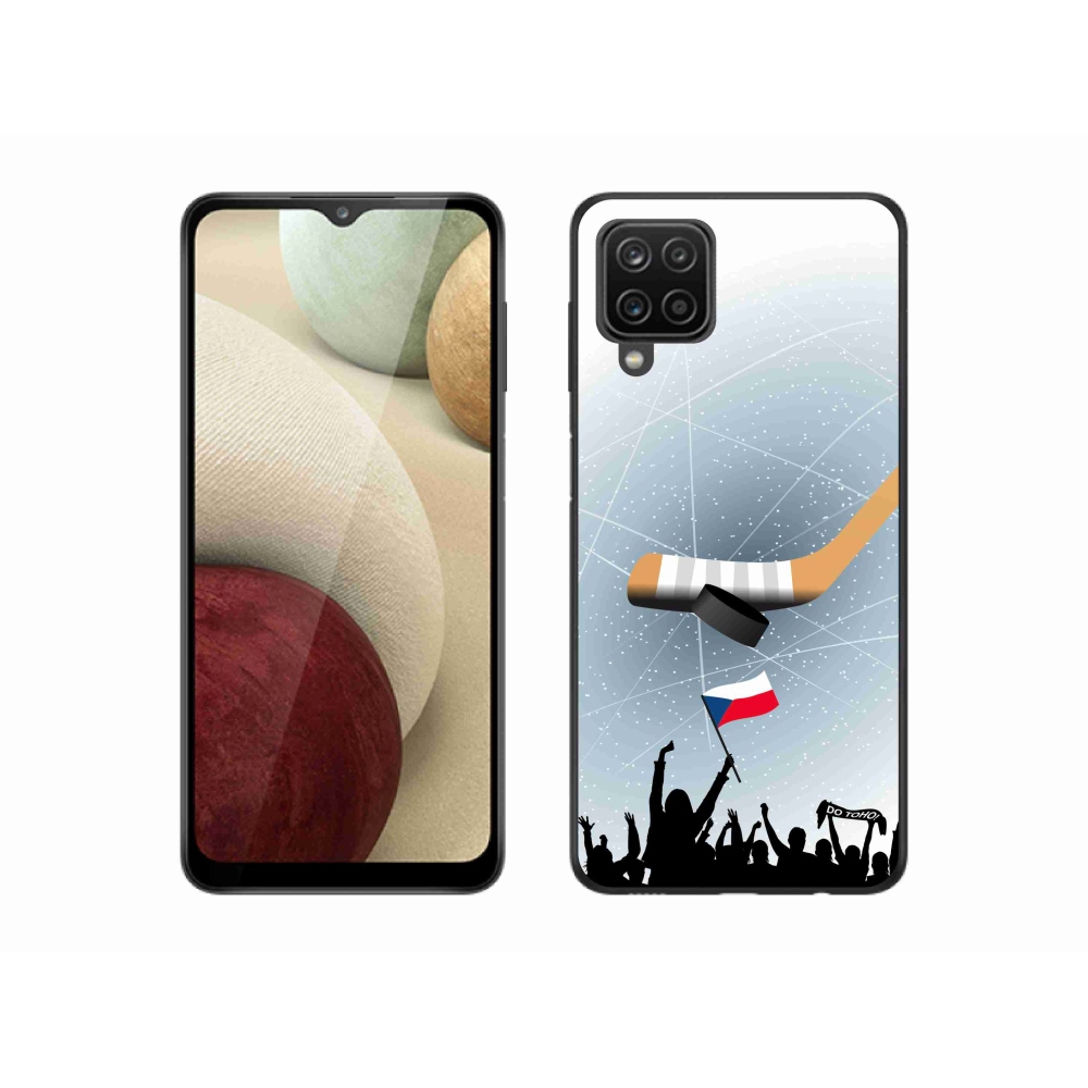 Gélový kryt mmCase na Samsung Galaxy A12 - fanúšikovia hokeja