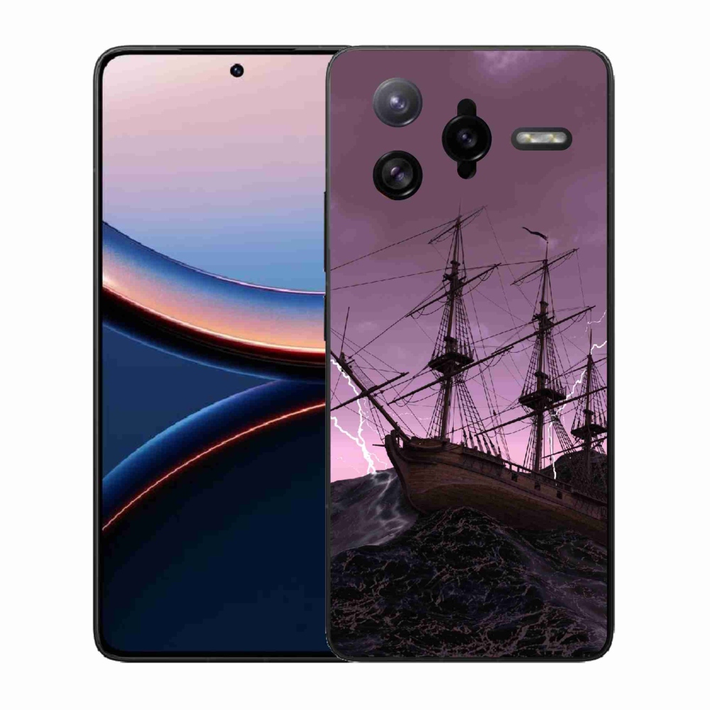 Gélový kryt mmCase na Xiaomi Poco F7 Ultra - loď v búrke