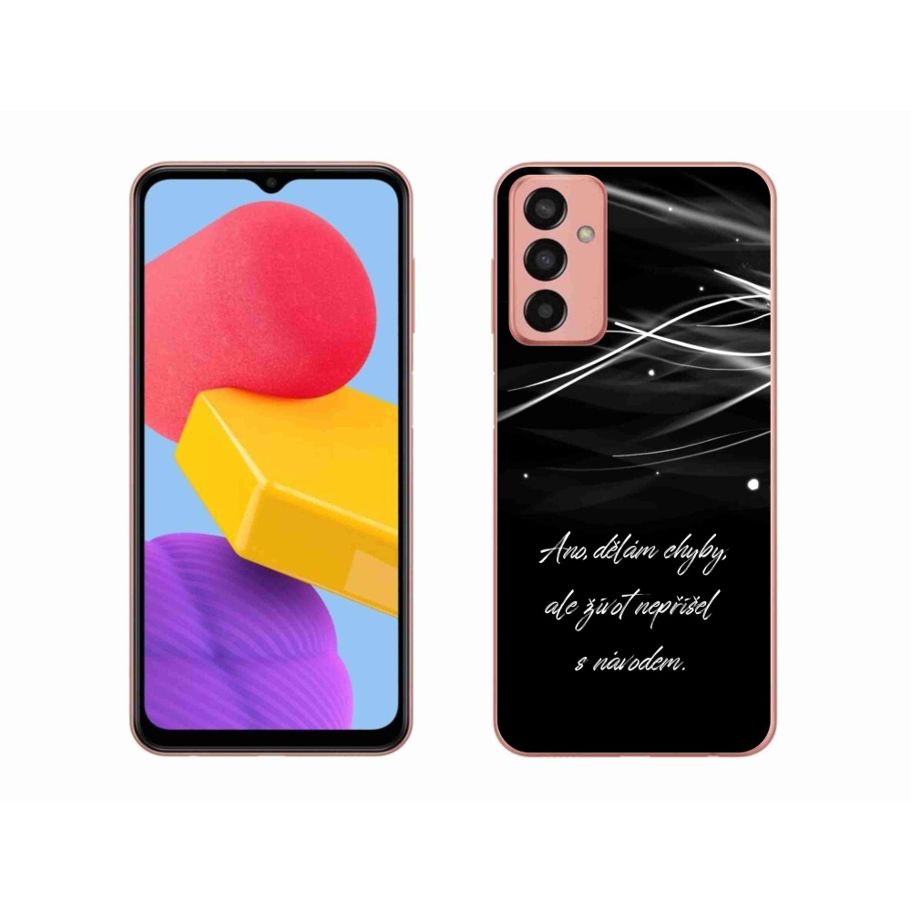Gélový kryt mmCase na Samsung Galaxy M13 - citát čierne pozadie