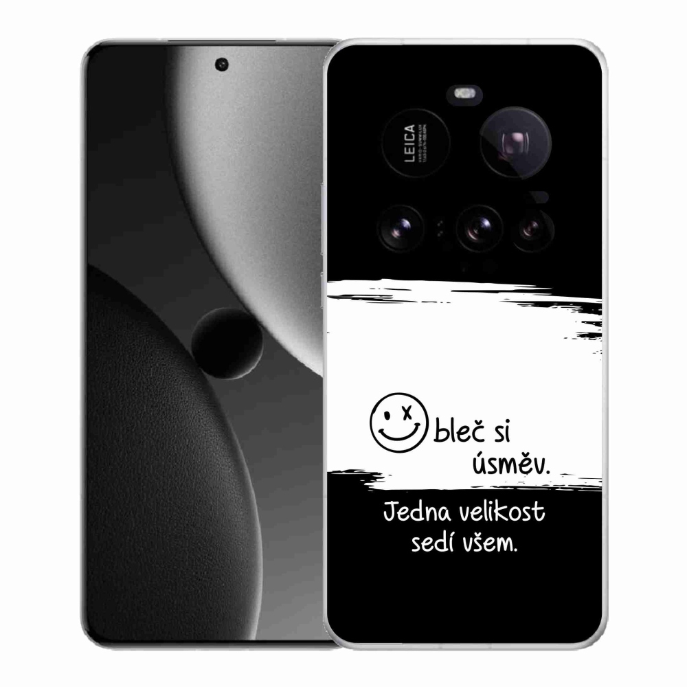 Gélový kryt mmCase na Xiaomi 15 Ultra - vtipný text 8 bieločierne pozadie