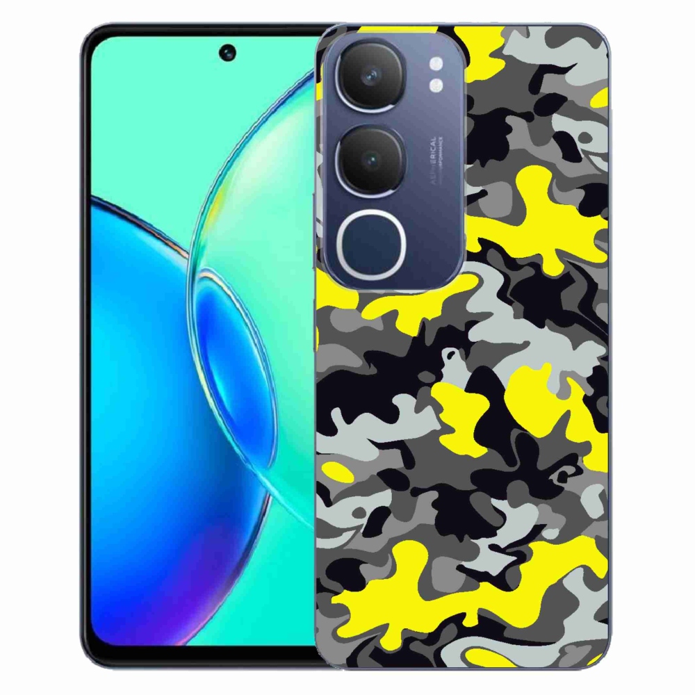 Gélový kryt mmCase na Vivo Y19s - maskáčový vzor 6