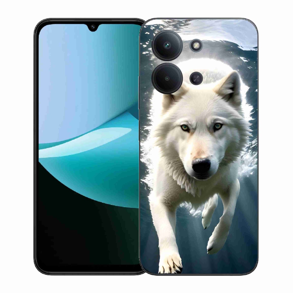 Gélový kryt mmCase na Xiaomi Redmi 15C 4G (171mm)/Poco C85 4G (171mm) - biely vlk