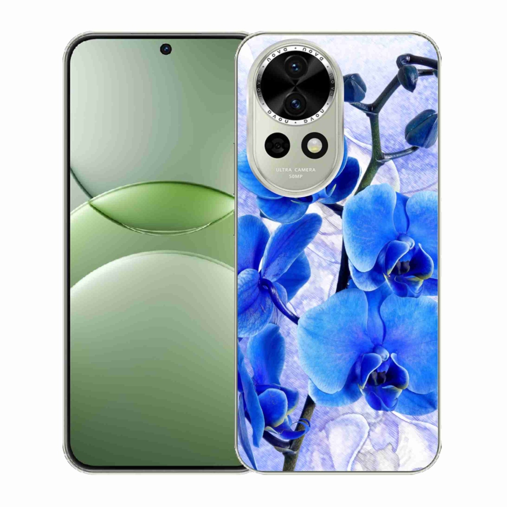 Gélový kryt mmCase na Huawei Nova 13 5G - modré kvety