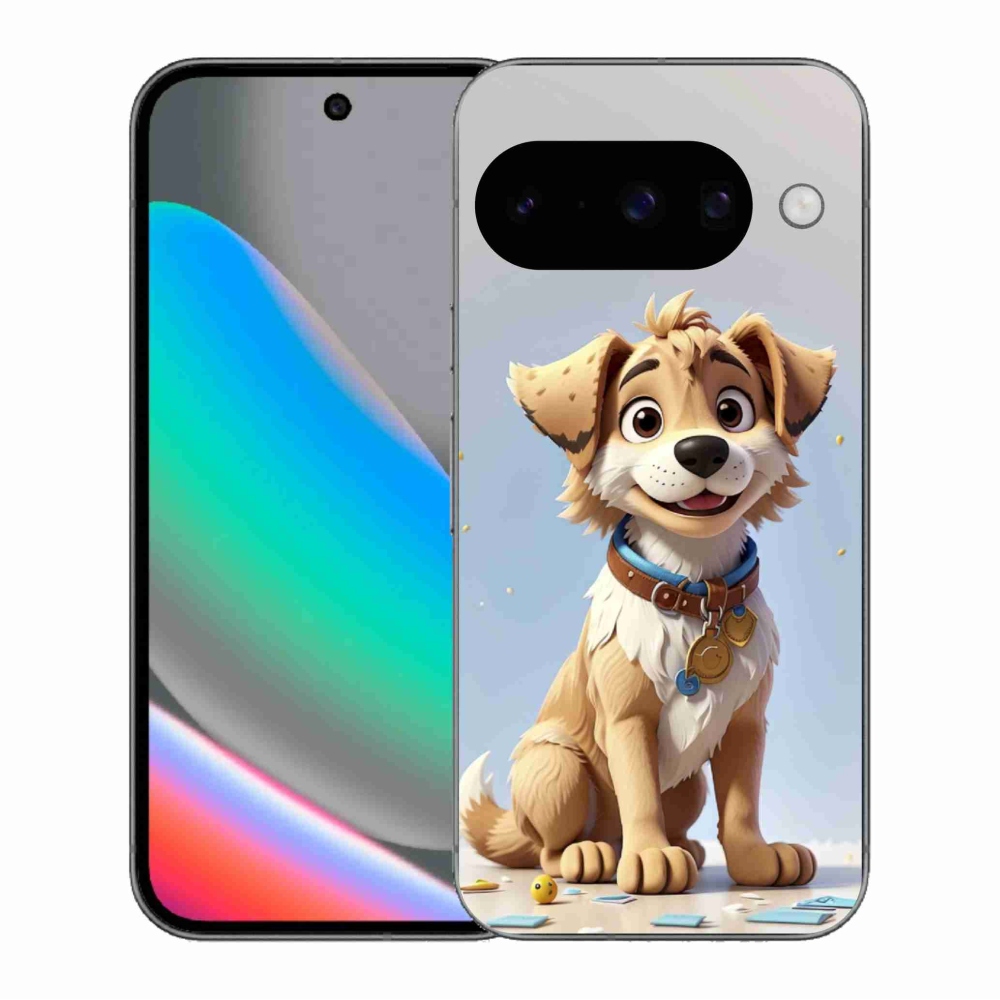 Gélový kryt mmCase na Google Pixel 10 - kreslené šteňa
