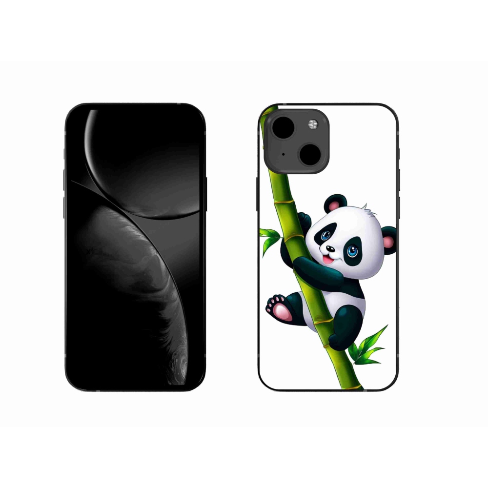 Gélový kryt mmCase na iPhone 13 6.1 - panda na bambuse