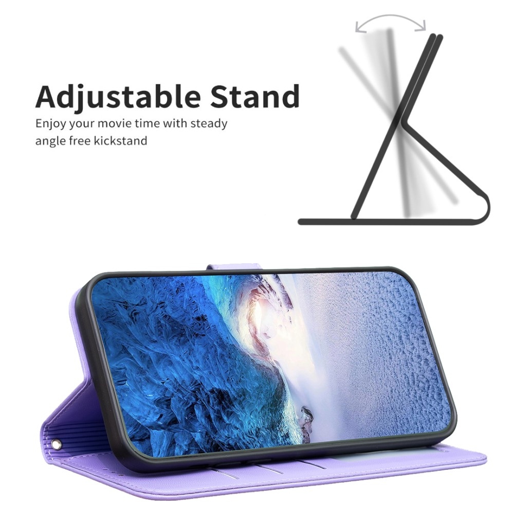 Clover knižkové púzdro na Samsung Galaxy S25 Edge - fialové
