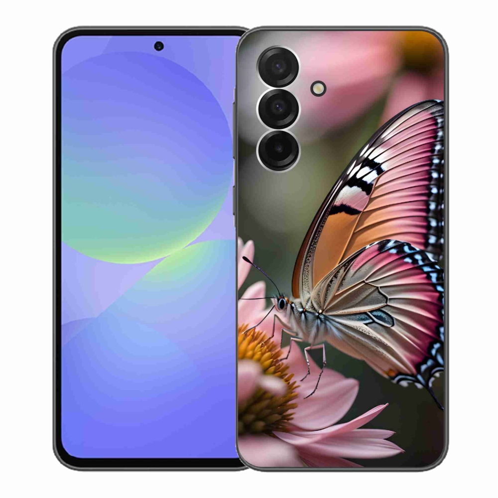 Gélový kryt mmCase na Samsung Galaxy A36 5G - farebný motýľ