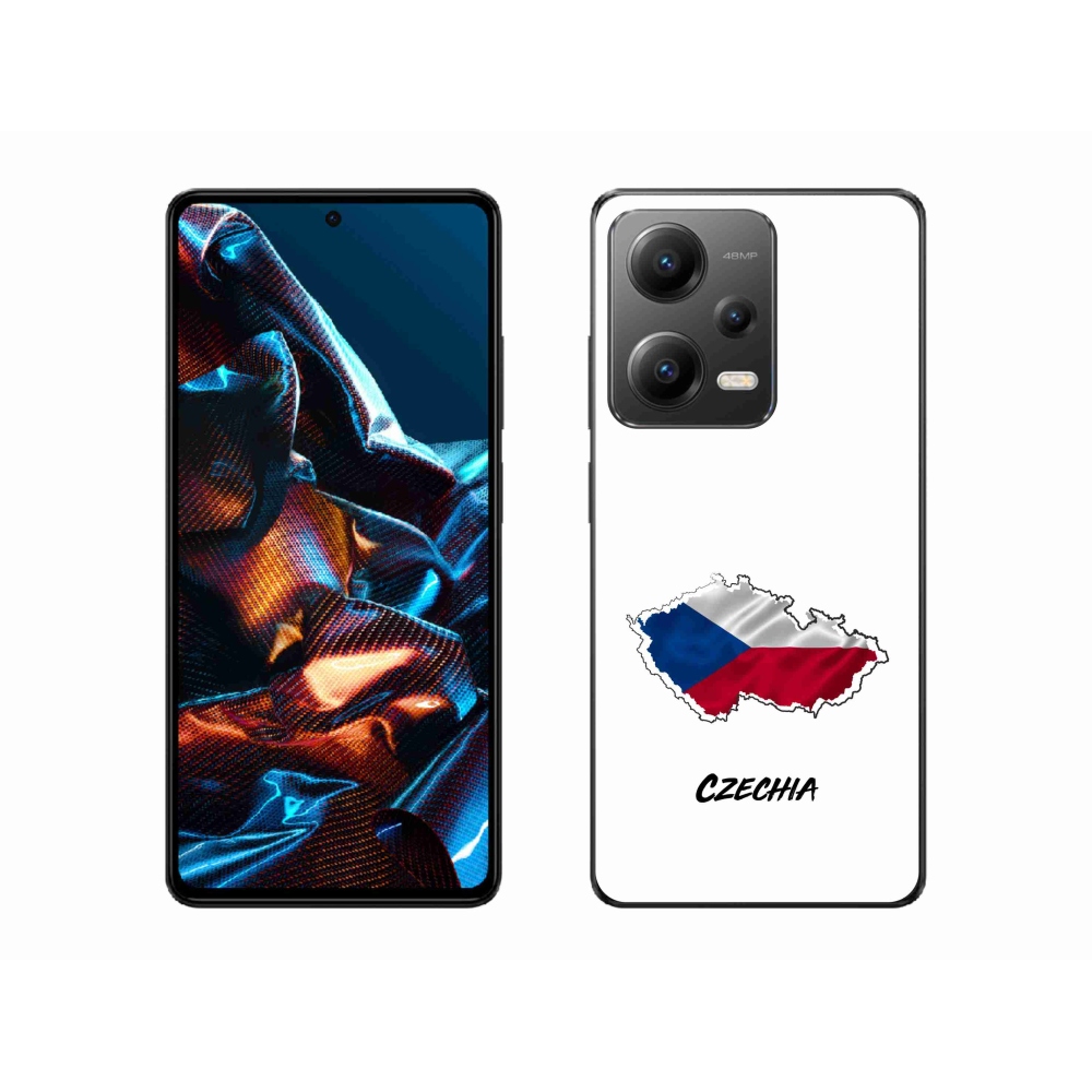 Gélový kryt mmCase na Xiaomi Redmi Note 12 Pro 5G - Czechia biele pozadie