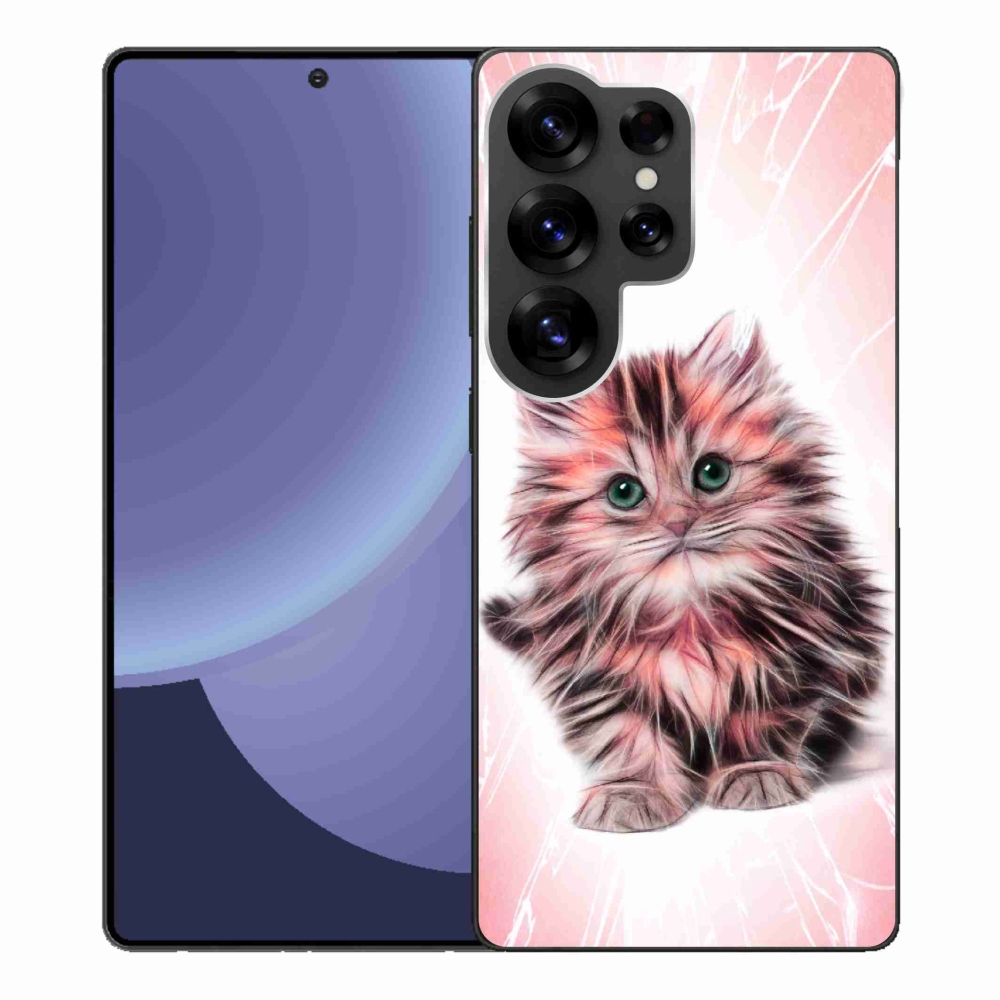Gélový kryt mmCase na Samsung Galaxy S25 Ultra - roztomilé mačiatko