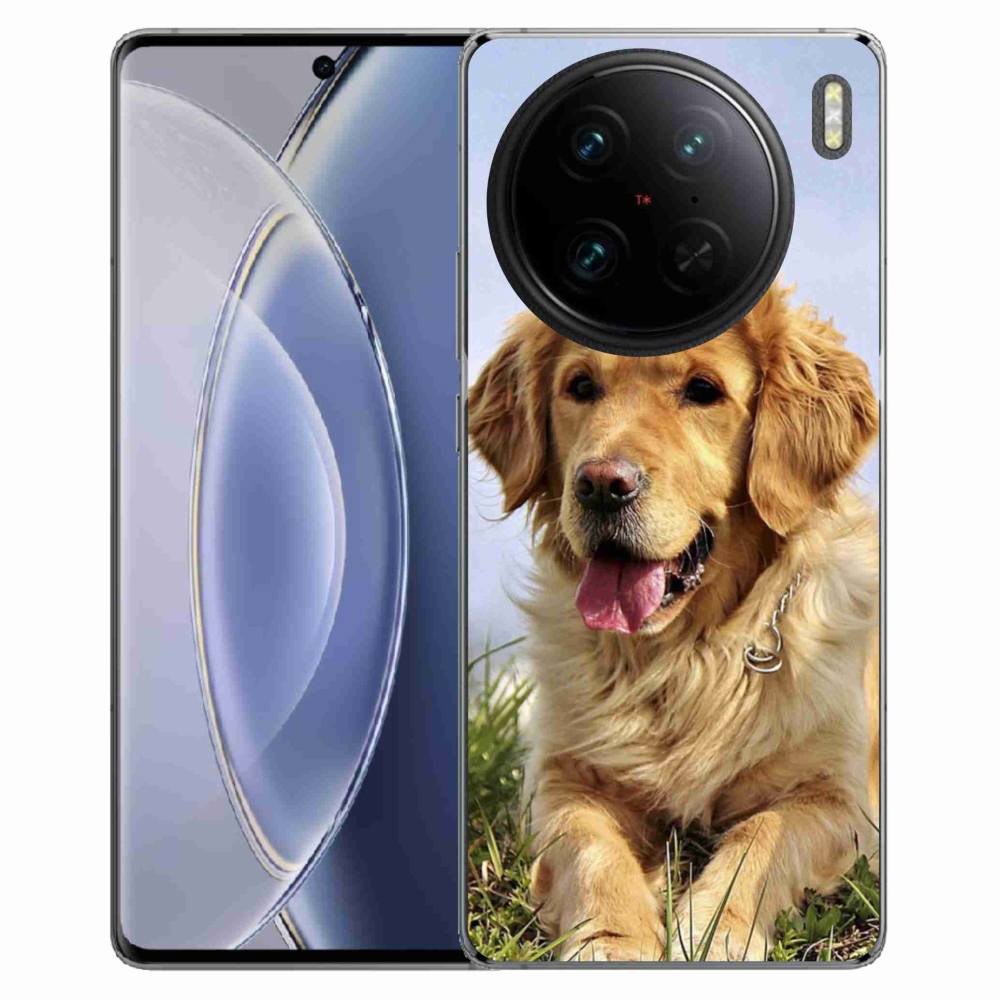 Gélový obal mmCase na Vivo X90 Pro - zlatý retriever