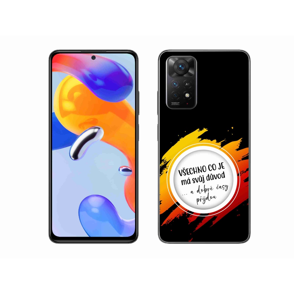 Gélový kryt mmCase na Xiaomi Redmi Note 11 Pro 4G/5G - citát 3 čierne pozadie