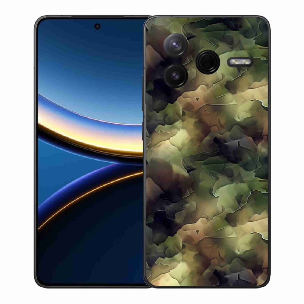 Gélový kryt mmCase na Xiaomi Poco F7 Pro - maskáčový vzor 10