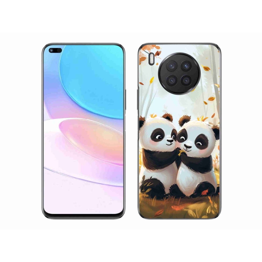 Gelový kryt mmCase na Huawei Nova 8i - pandy