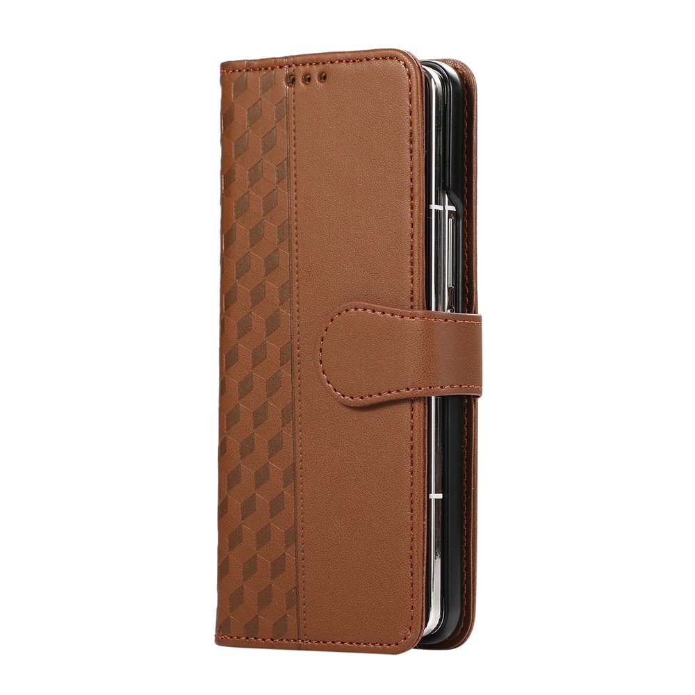 Gridy knižkové púzdro na Samsung Galaxy Z Fold7 5G - hnedé