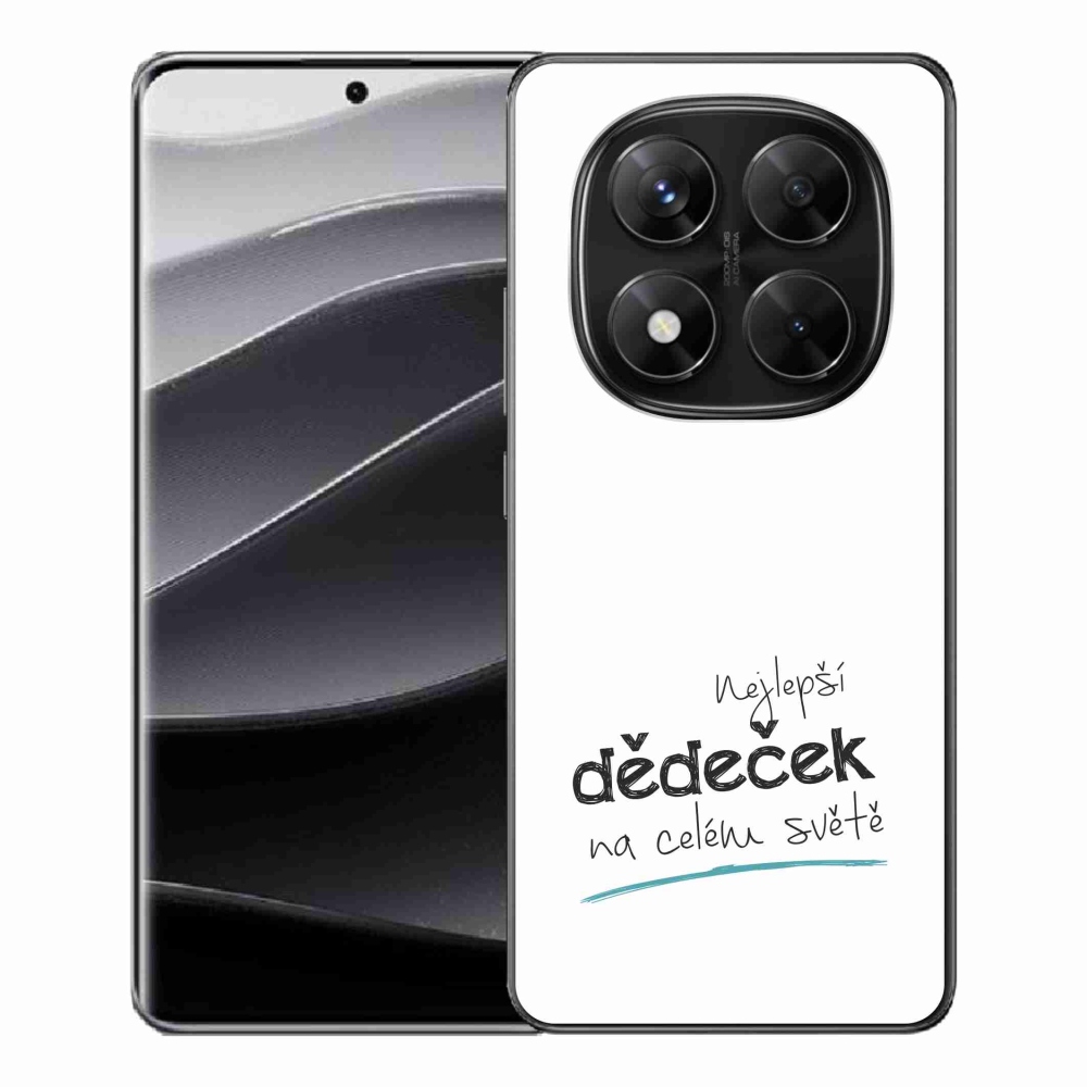 Gélový kryt mmCase na Xiaomi Redmi Note 14 Pro 5G/Poco X7 5G - najlepší dedko 3 biele pozadie