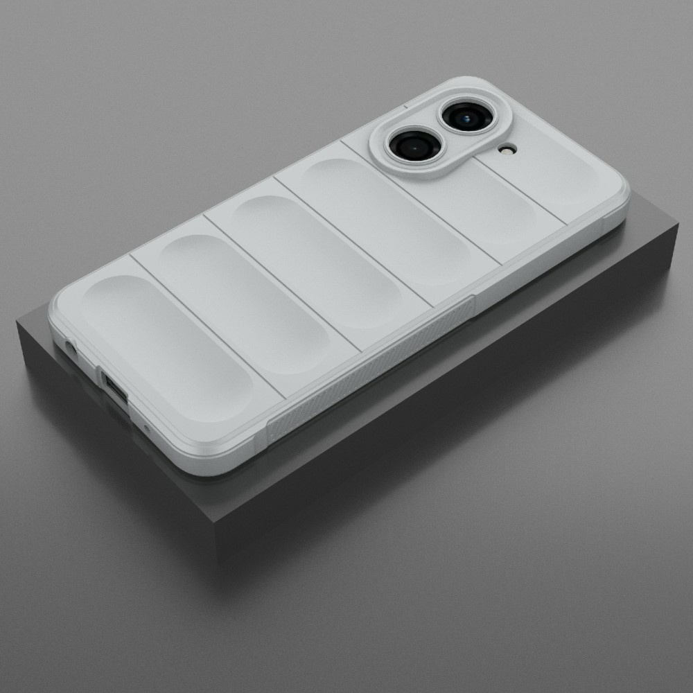 Rugg odolný gélový obal na Xiaomi Redmi A5 (171.7x77.8x8.3mm) - svetlosivý