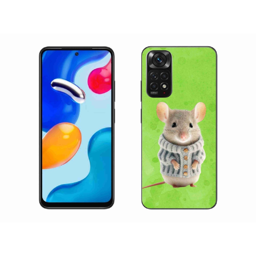 Gélový kryt mmCase na Xiaomi Redmi Note 11S 4G - myška vo svetri