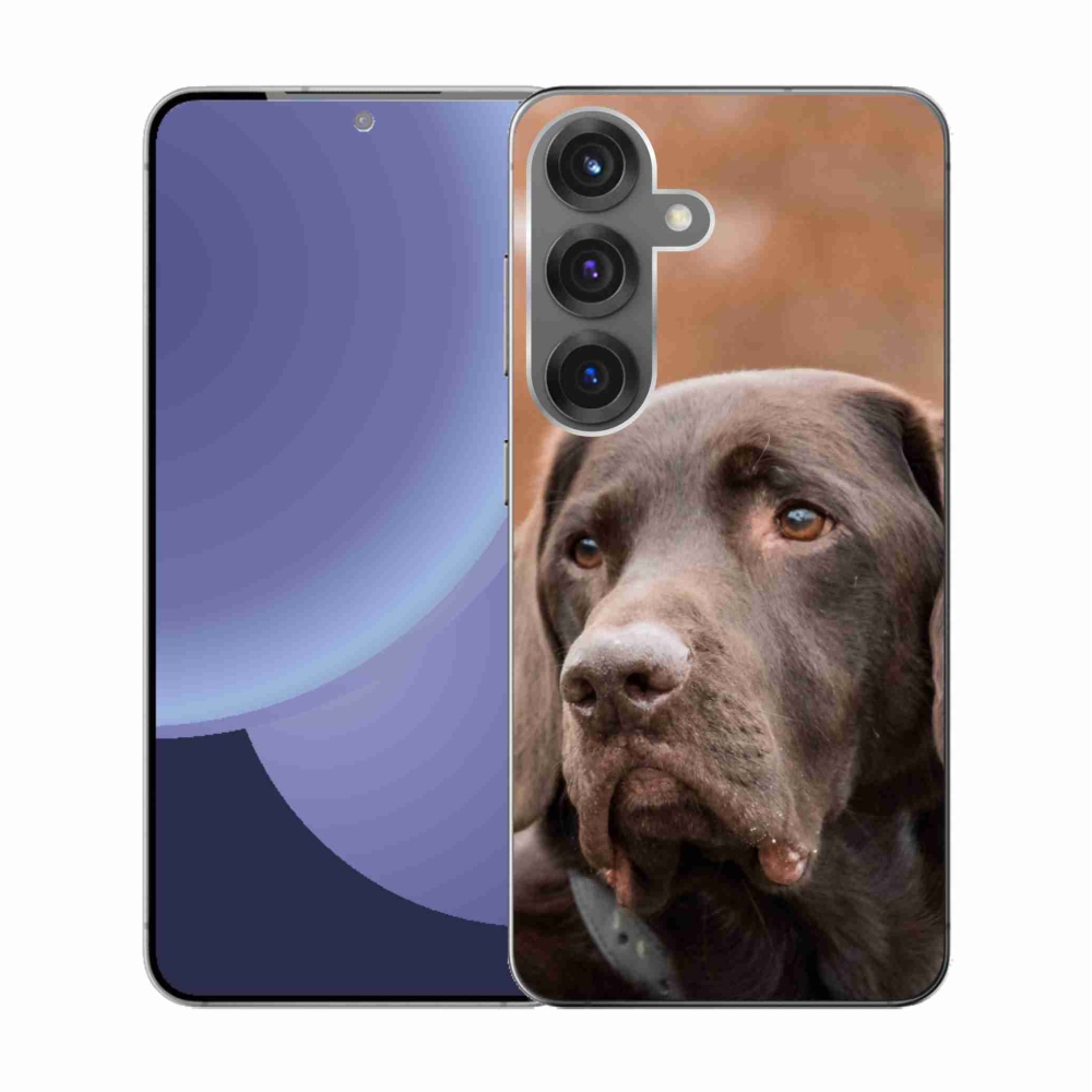 Gélový kryt mmCase na Samsung Galaxy S25 - hnedý labrador