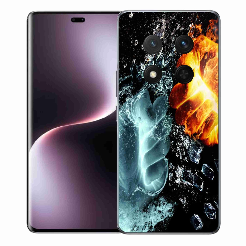 Gélový kryt mmCase na Honor Magic 7 Lite 5G - voda a oheň